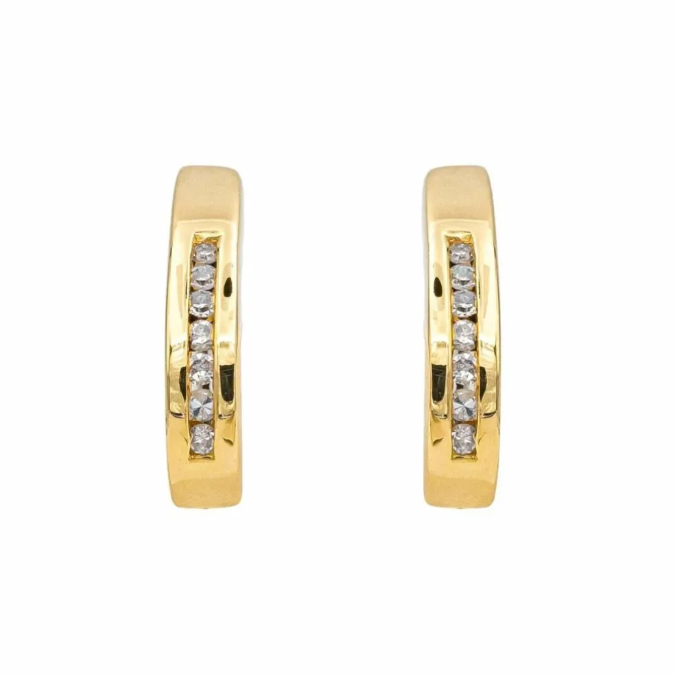 Boucles d'oreilles Or jaune Diamant