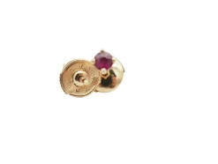 Boucles d'oreilles or jaune rubis