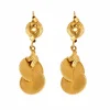 Boucles d’oreilles or jaune pendantes