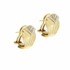 Boucles d'oreilles Or jaune Diamant
