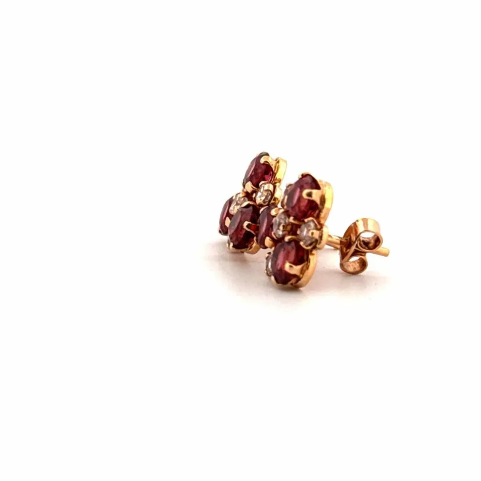 Boucles D'oreilles Or Jaune 18k