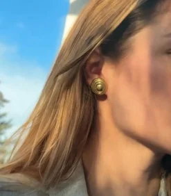 Boucles d'oreilles or jaune