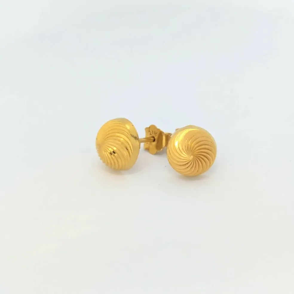 Boucles d'oreilles or jaune