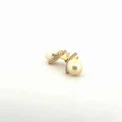 Boucles d'oreilles Or Jaune 18k & Perles