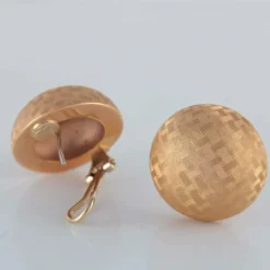 Boucles d'oreilles, or jaune