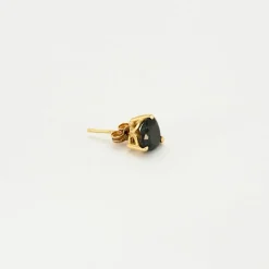 Boucles d'oreilles or jaune saphirs