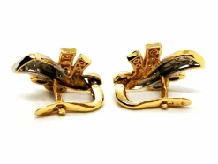 Boucles d'oreilles Or jaune Saphir