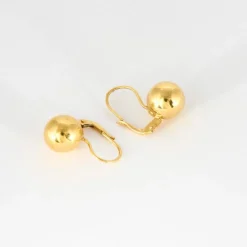 Boucles d’oreilles or jaune vintage