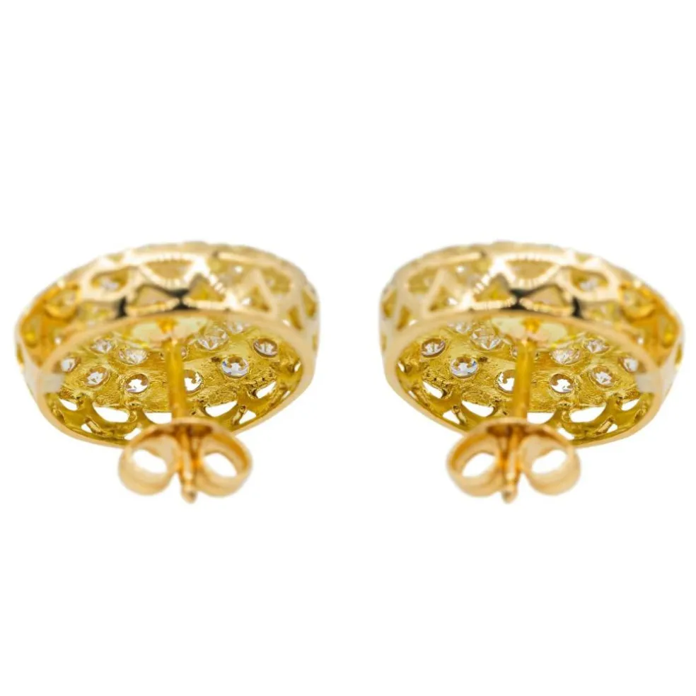 Boucles d'oreilles Or jaune Diamant