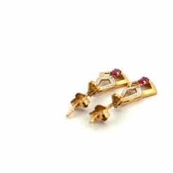 Boucles d'oreilles Or Jaune & Topaze