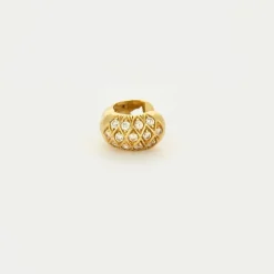 Boucles d’oreilles or jaune diamants