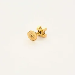 Boucles d'oreilles or jaune et diamants
