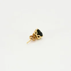 Boucles d'oreilles or jaune saphirs