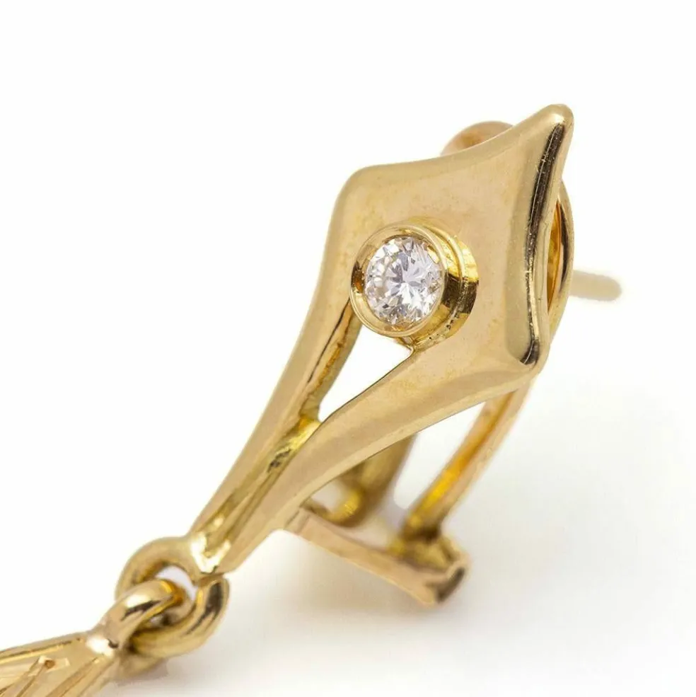 Boucles d'oreilles Or jaune Diamants