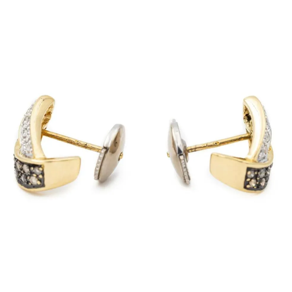 Boucles d'oreilles Or jaune Diamant