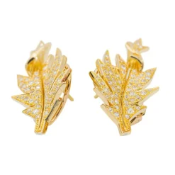 Boucles d'oreilles Or jaune Diamant