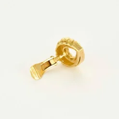 Boucles d'oreilles or jaune et diamants