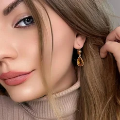 Boucles d'oreilles Or Jaune 18k