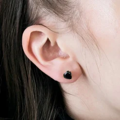Boucles d'oreilles or jaune saphirs