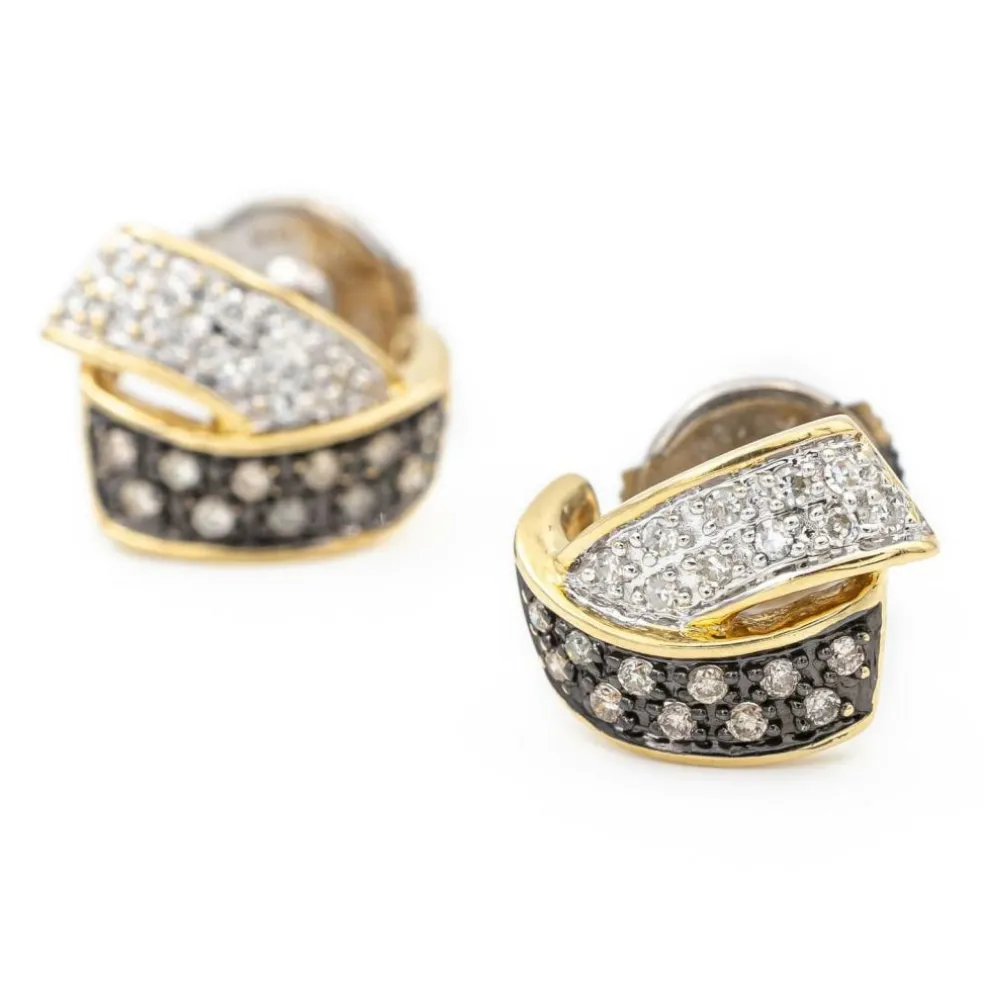 Boucles d'oreilles Or jaune Diamant