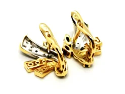 Boucles d'oreilles Or jaune Saphir