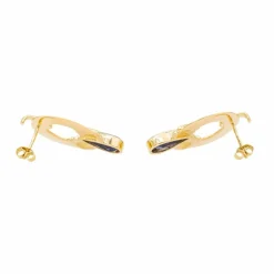 Boucles d'oreilles Or jaune Cordiérite