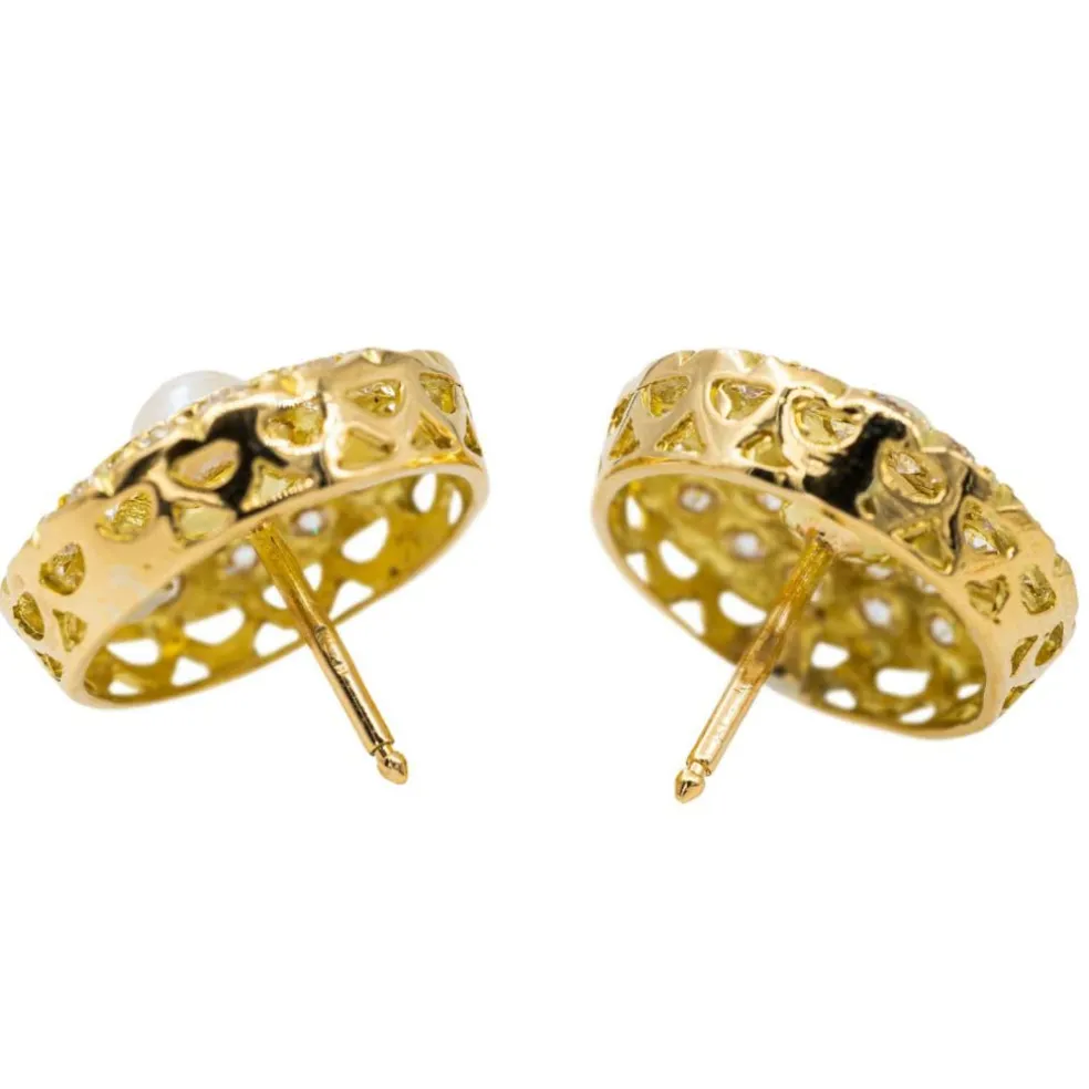 Boucles d'oreilles Or jaune Diamant