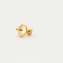 Boucles d'oreilles or jaune diamant