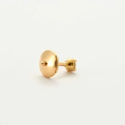 Boucles d'oreilles or jaune diamant