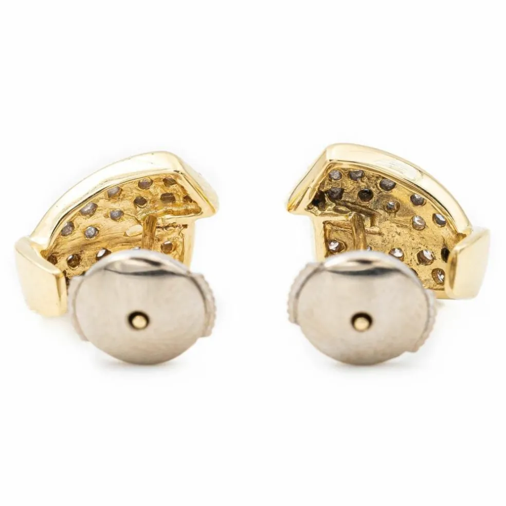 Boucles d'oreilles Or jaune Diamant