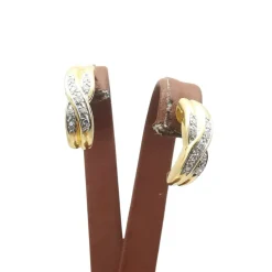 Boucles d'oreilles or jaune & diamants
