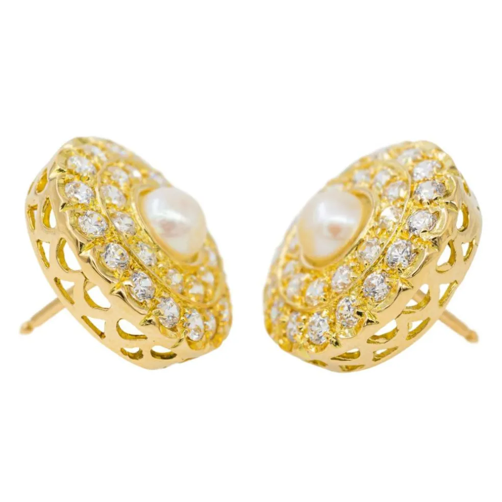 Boucles d'oreilles Or jaune Diamant