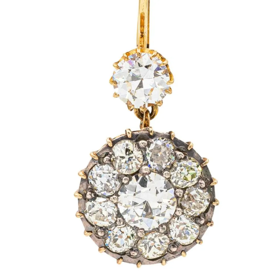 Boucles d'oreilles Or jaune Diamant