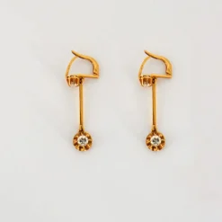 Boucles d'oreilles Or jaune Diamants