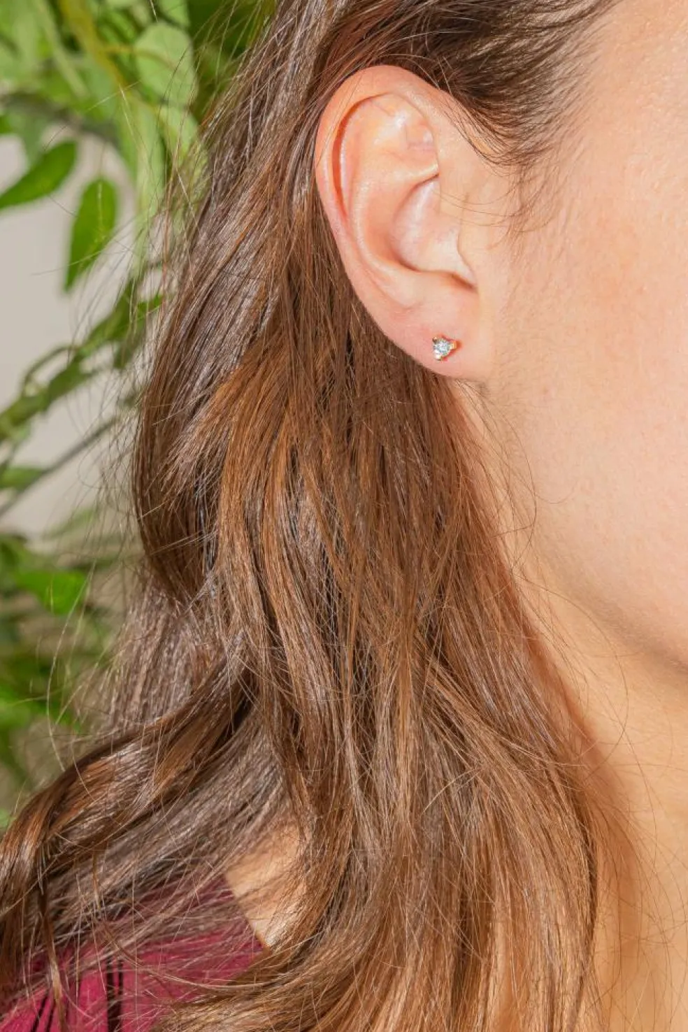 Boucles d'oreilles Or rose Diamant