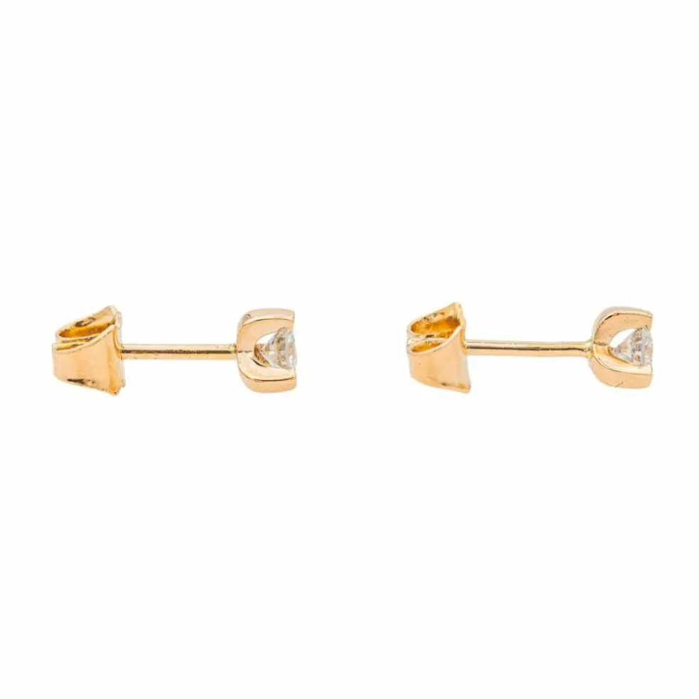 Boucles d'oreilles Or rose Diamant