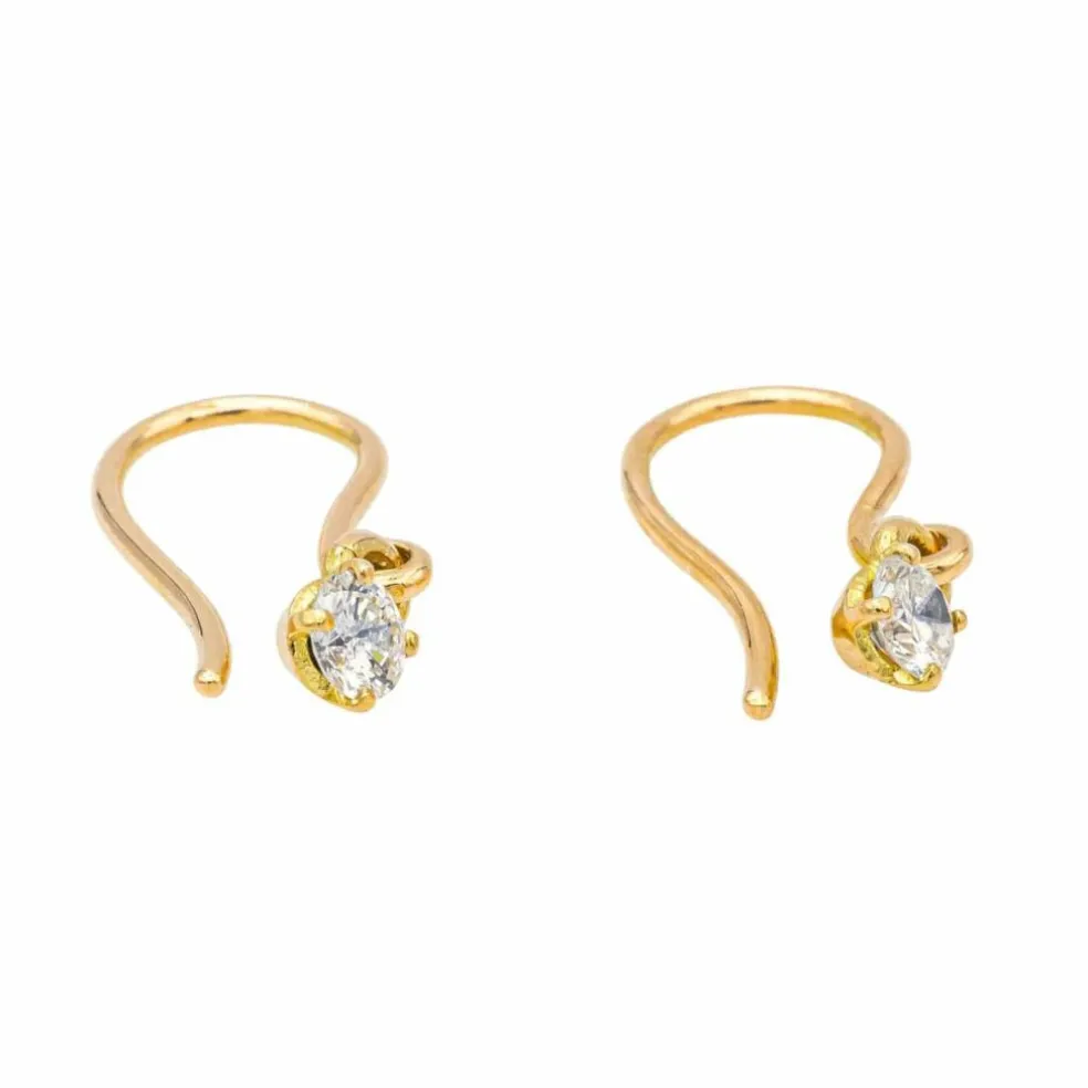 Boucles d'oreilles Or rose Diamant
