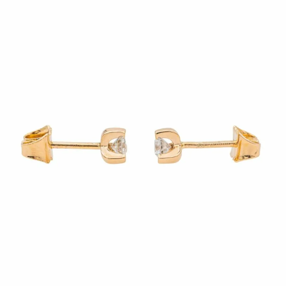 Boucles d'oreilles Or rose Diamant
