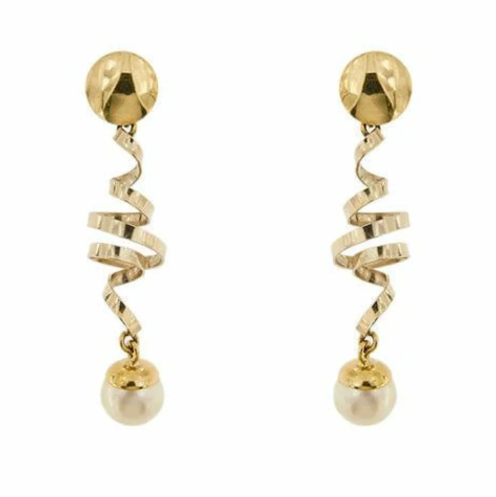 Boucles d'oreilles pendantes en perles
