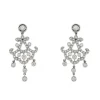 Boucles d'oreilles pendantes diamants