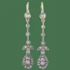 Boucles d'oreilles pendantes Diamants