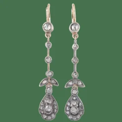 Boucles d'oreilles pendantes Diamants