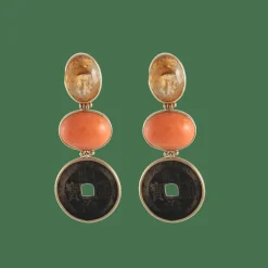 Boucles d'oreilles pendantes Pièces antiques