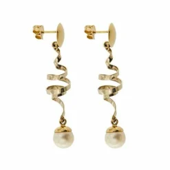 Boucles d'oreilles pendantes en perles