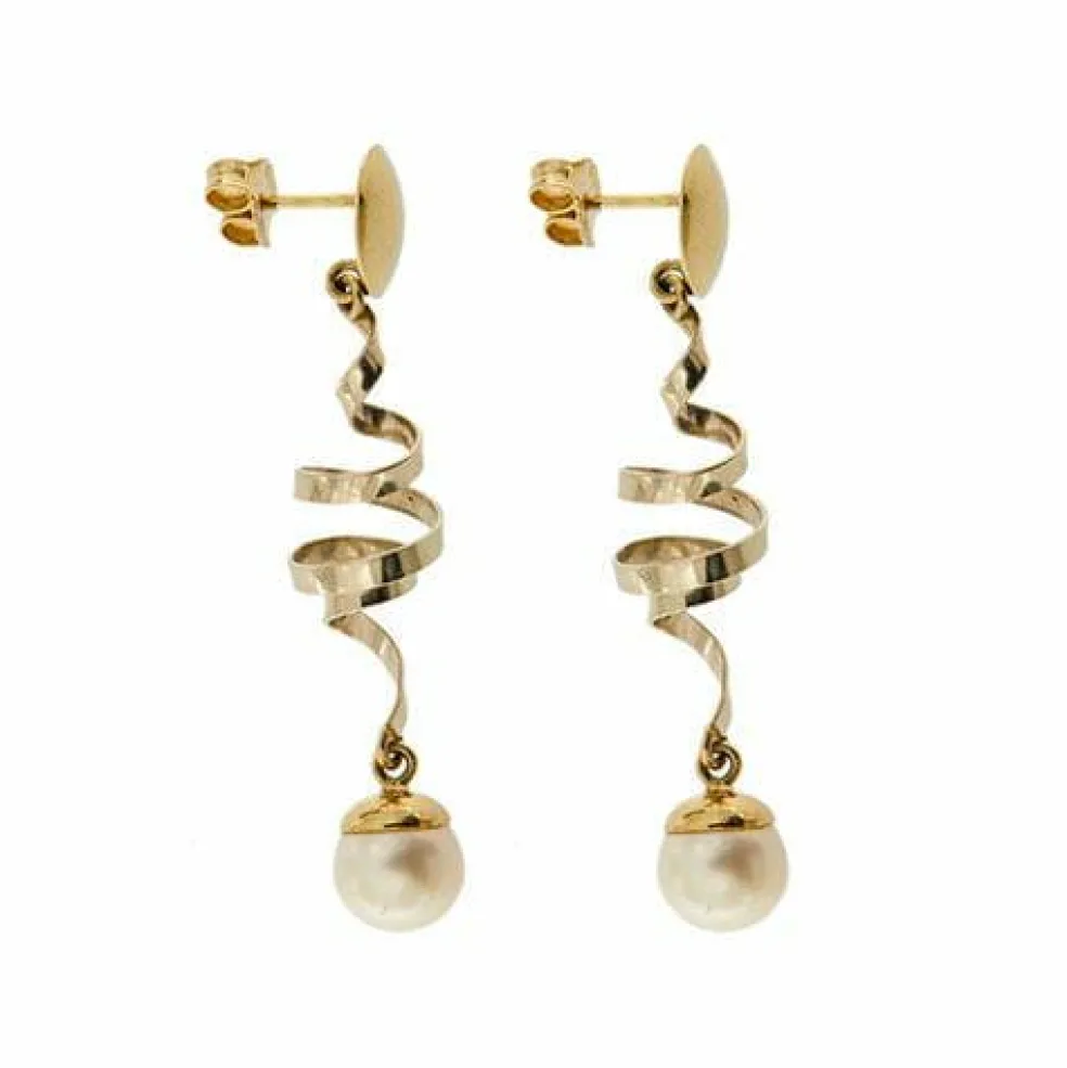 Boucles d'oreilles pendantes en perles
