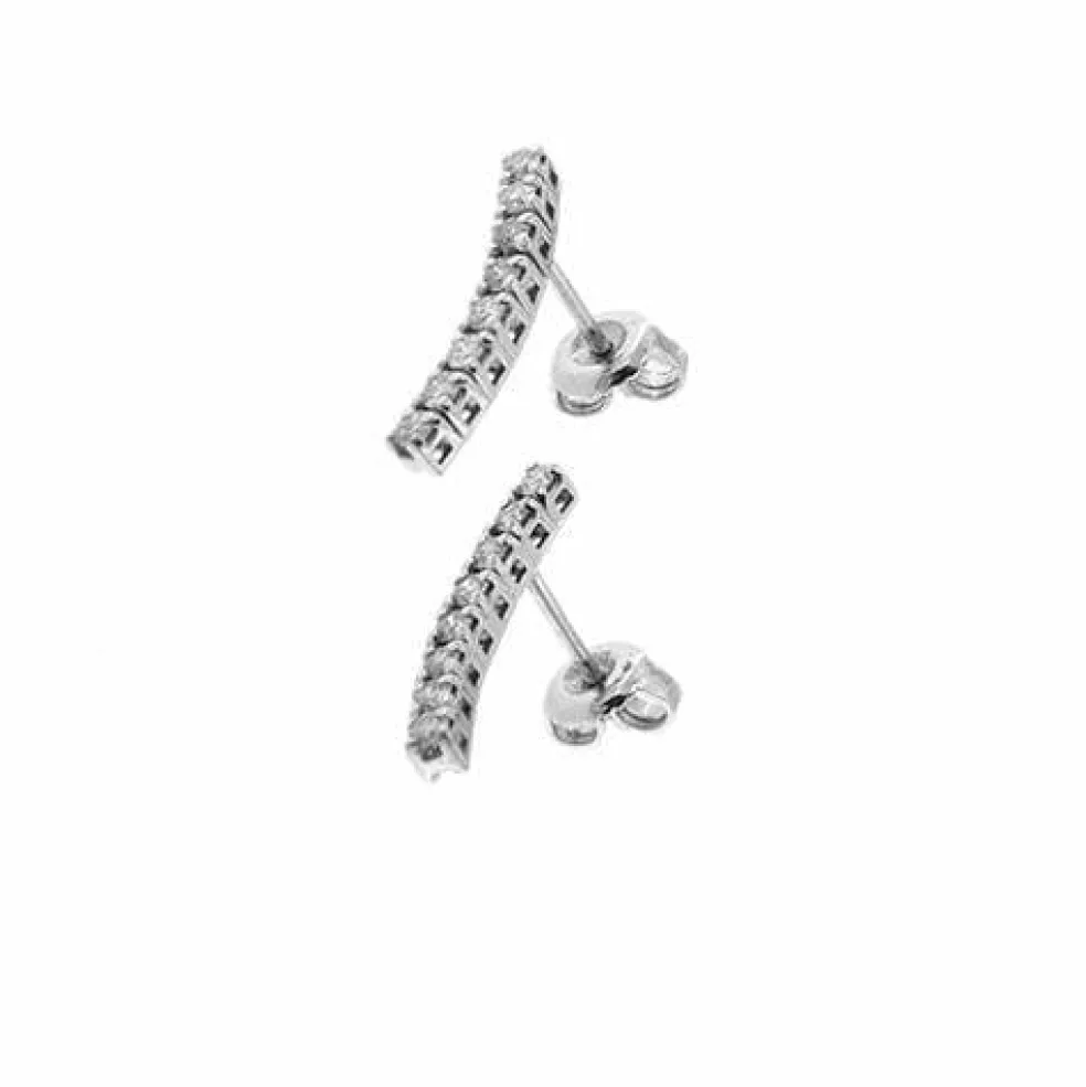 Boucles d'oreilles pendantes en diamant