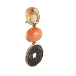 Boucles d'oreilles pendantes Pièces antiques