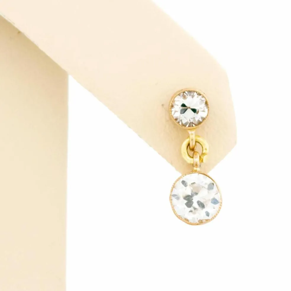 Boucles d'oreilles pendantes en diamant