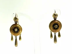 Boucles d'oreilles pendantes austro-hongroises