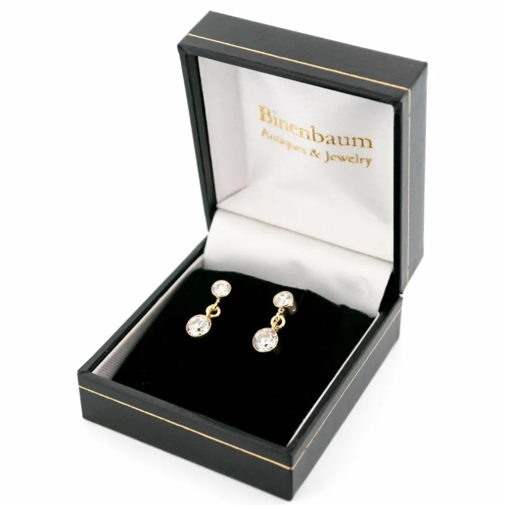 Boucles d'oreilles pendantes en diamant